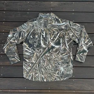 Brown/Tan Cabela's RealTree Camouflage Button Down Shirt w/ Chest Pockets thumbnail 6