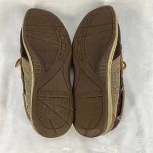 Sperry Top-Sider Leather Boat Shoes Mesh Detail Brown Tan Comfort Loafers‎ 7.5M thumbnail 10