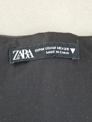 Zara Black Strapless Waist Shaper Cincher Size M thumbnail 6