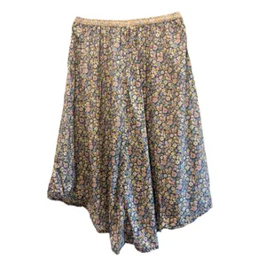 American Eagle Multicolor Floral Boho A-Line Midi Skirt Elastic Drawstring XL thumbnail 4
