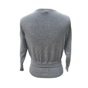 Anthropologie‎ Moth Womens Cardigan Sweater Gray 3/4 Sleeve Button Front Knit S thumbnail 2