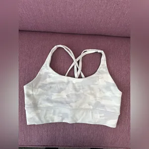 Lululemon Energy Longline Ribbed Bra Incognito Camo Jacquard thumbnail 3