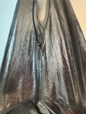 NWT Halara SoftlyZero™ Faux Leather Crossover Foil Stretchy Leggings small thumbnail 4