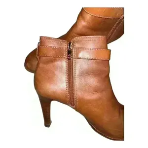 Tory Burch Brown Bristol High Heel Booties, Size‎ 10.5 thumbnail 6