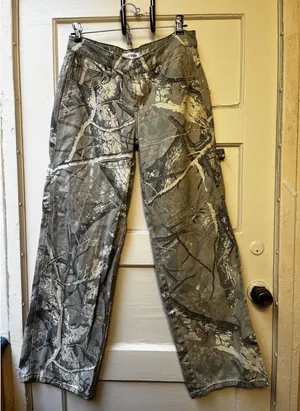 Y2k Low rise Jeans 3 Camouflage Cargo low rise Wide Leg Urban Alternative Skate thumbnail 1