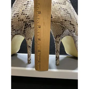 Steve Madden Gaber Beige Suede Snake Print Heels Stiletto Size‎ 8.5M thumbnail 7
