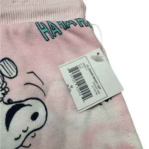 Peanuts Pink Snoopy Pajama Pants Size M thumbnail 4
