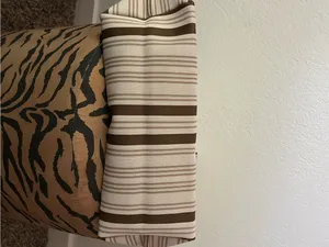 NEW Vivere Striped Reusable Woven Tote Bag thumbnail 7