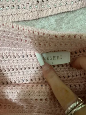 Meshki embellished knit set top size xs shirt size medium thumbnail 3