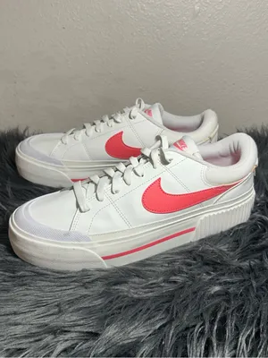 Nike Court Legacy Lift 'White Sea Coral Women's Sneakers Size 10.5 thumbnail 5