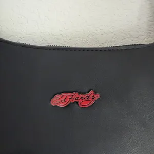 Ed Hardy Studded Black Shoulder Bag W/ Detachable Crossbody Strap Biker Retro thumbnail 2