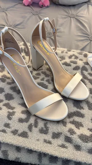 White Lulus Heels Ankle Strap thumbnail 2