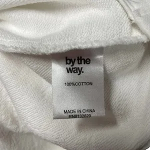 By the Way. Off the Shoulder Tie Front Sweatshirt‎ in White Size Small thumbnail 9