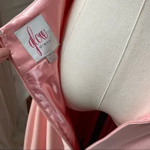 Glow Pink Princess Prom Drew Formal Gown Rhinestone 10 thumbnail 8