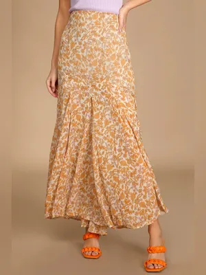 Free people Lilith Printed Maxi Skirt thumbnail 10