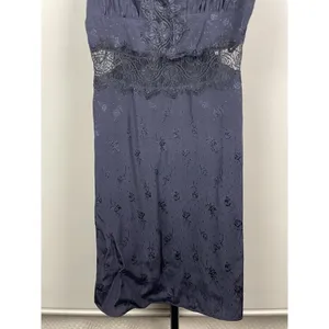 Revolve Tularosa Navy Blue Floral Lace‎ Tie Strap Sleeveless Mini Dress Size S thumbnail 4