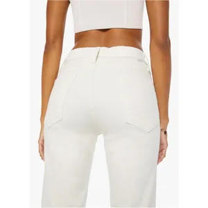 MOTHER The Tomcat Ankle Jeans Cream Puffs Ivory Straight Leg Size 26 thumbnail 13