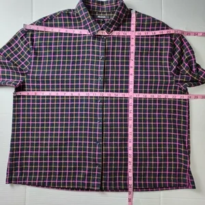 Madewell Plaid Flannel Boxy Shirt Crop Top Size M thumbnail 7