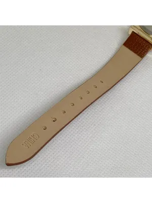 Accutime gold tone women’s watch watch 32mm quartz analog brown leather running thumbnail 8