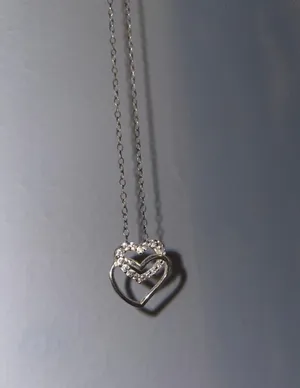 Heart necklace Silver thumbnail 2