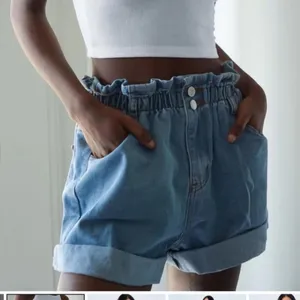 Princess Polly OPEN ROAD DENIM PAPER BAG SHORTS PALE BLUE thumbnail 5