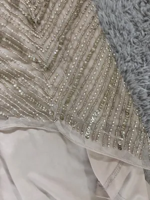 Jovani Gold Embellished one shoulder Evening Maxi Formal Gown with High Slit thumbnail 9