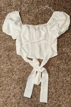 Blu Pepper Cropped Corset Top thumbnail 2