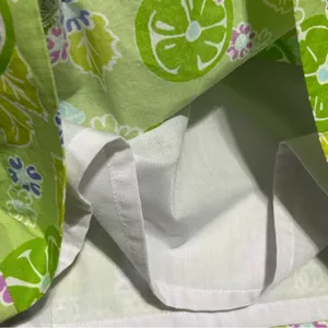 Vintage Lilly Pulitzer White Label Green Citrus Floral Print Mini Skirt Preppy thumbnail 8
