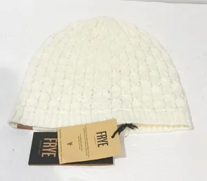 Frye One Size Cream Cable Knit Beanie Hat‎ NEW thumbnail 1