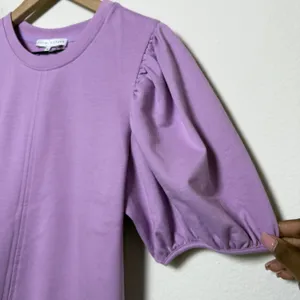 English Factory Women Cotton Mini Dress Medium Purple Preppy Old Money Classic‎ thumbnail 5