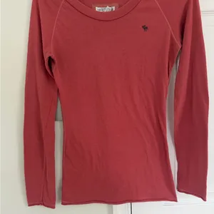 Vintage Abercrombie Fitch Pink Long Sleeve Shirt Babydoll M Y2K Coquette Bella thumbnail 3