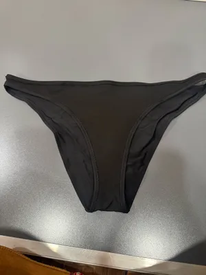 Aerie Black Cheeky Bikini Bottom thumbnail 5
