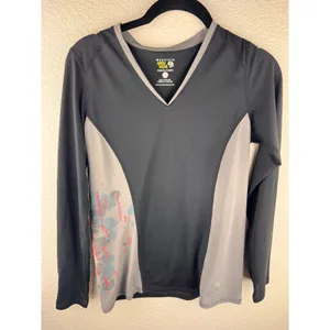 Mountain Hardwear Long Sleeve‎ V Neck Athletic Shirt Womens S Hiking Outdoor thumbnail 2