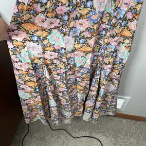 Hello Molly Floral Maxi Dress Sz Medium/6 Brown Pink Wedding Guest Festival Boho thumbnail 3