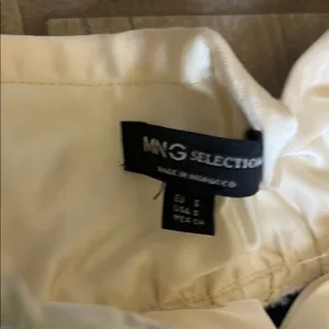 Mango Black and White Wide Leg Palazzo Pants thumbnail 7