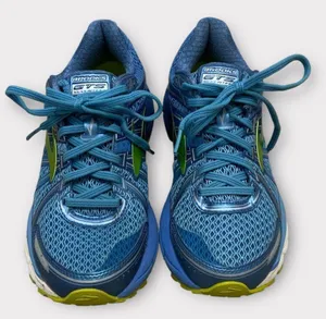Brooks Adrenaline GTS 17 Azure Blue Lime Punch Size 7 thumbnail 1