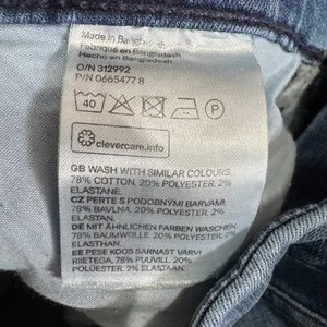HM & Denim Women Jeans 29x30 High‎ Waist Mini Flare Medium Wash Blue Cotton Boho thumbnail 6