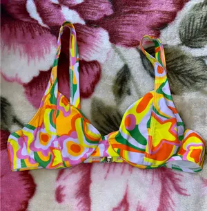 Colorful Underwire Bikini Top Multiple thumbnail 1