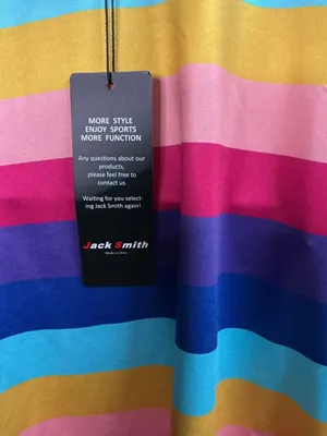 Jack Smith Women's Rainbow Striped pride positive 1/4 Zip Golf Polo Shirt thumbnail 3