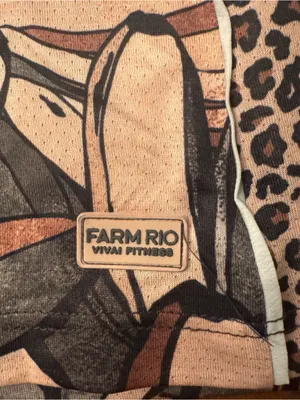 FARM RIO Vivo‎ Brazil Floral & Leopard Print Active Tank Top thumbnail 5