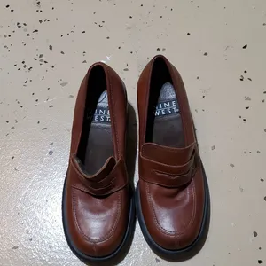 NINE WEST CROMWELL LEATHER SHOES SIZE 5 1/2M thumbnail 3