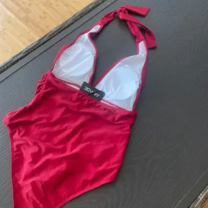 One Piece AI'MAGE Women's Halter Swimsuit 2024 Tummy Control Bathing Suits Ruched Deep V Neck Swim Suit thumbnail 9