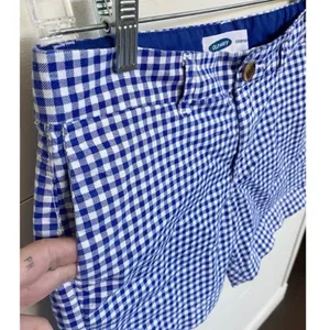 Old Navy Blue & White Patriotic‎ Everyday Gingham Shorts - 6 EUC thumbnail 10