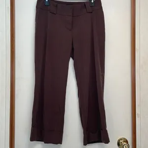 Vintage gaucho’s. Women’s size 9/10 low rise, brown, office wear, wide leg. thumbnail 2