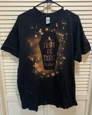 Gildan Halloween reverse tie dye t-shirt‎ thumbnail 1