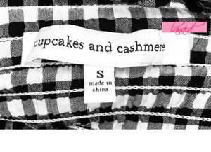Revolve Cupcakes Cashmere Bowman Top Off-The-Shoulder Smocked Gingham Wrap Bardot Blouse thumbnail 8