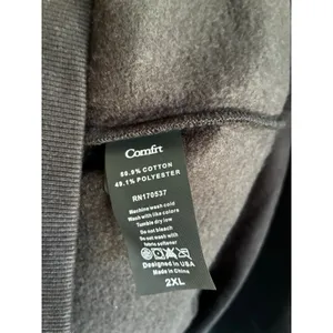 Comfrt Tranquil Hoodie Black 2X Heavyweight Soft Loungewear thumbnail 4