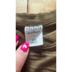 Melrose and Market Olive Green Halter Neck‎ Tank Top Small thumbnail 2