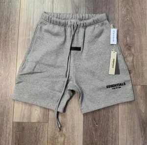 Essentials dark oat Large shorts new Gray thumbnail 1