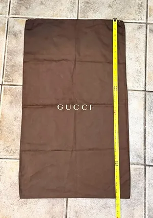 Gucci Brown Logo Dust Bag thumbnail 1
